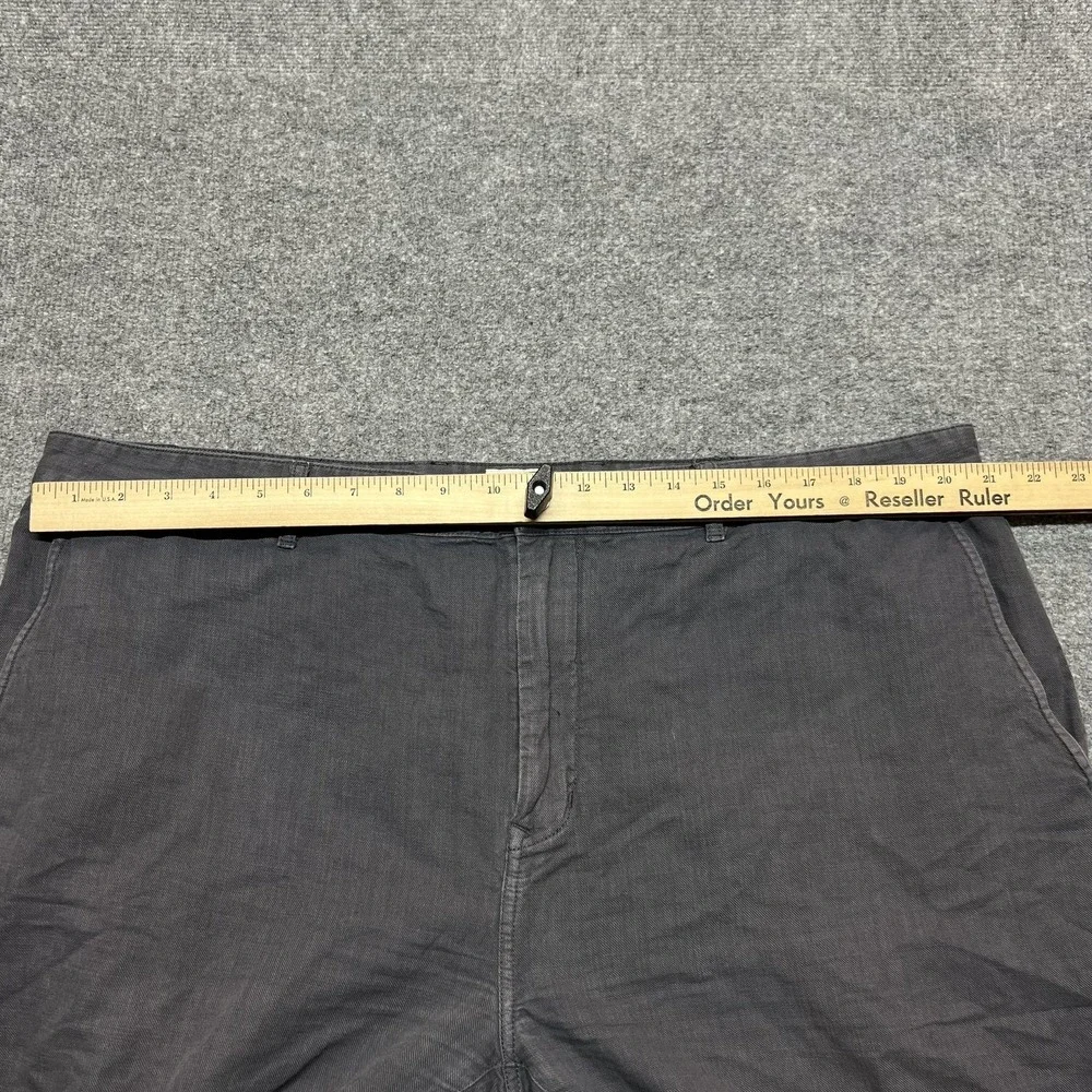 Flint And Tinder Pants Mens 42 Gray Linen Blend Straight Fit Chino Casual